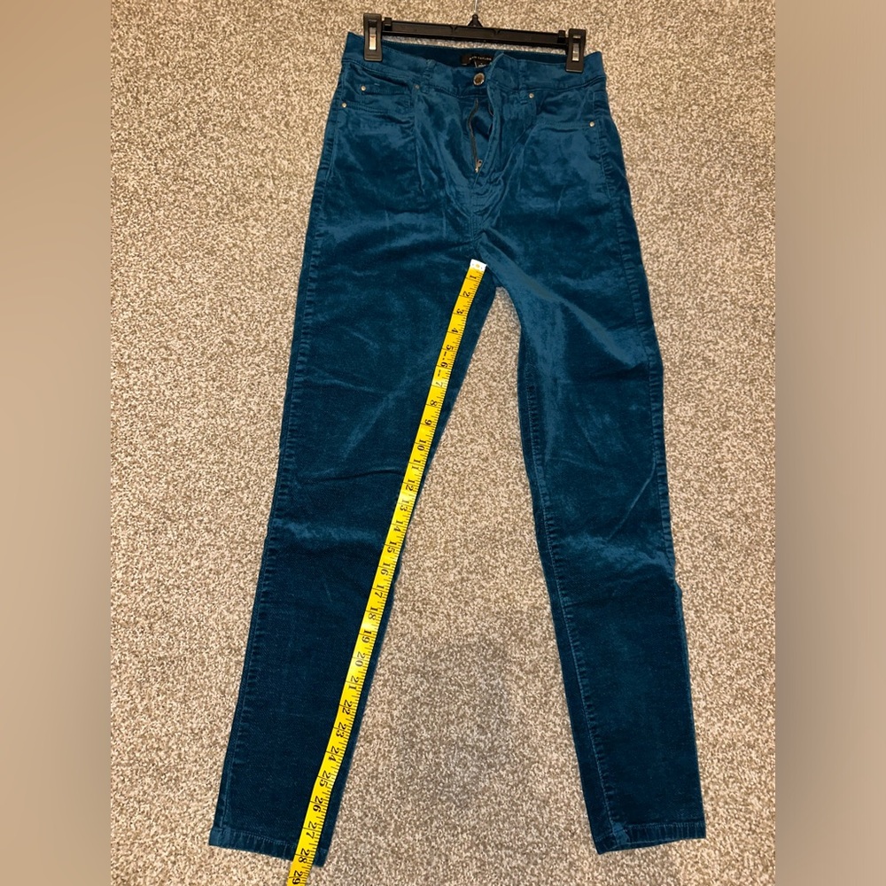 Ann Taylor Teal Corduroy/Velvet Trousers - Picture 5 of 8
